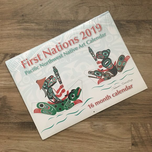 NWT First Nations Pacific Northwest Native Art 16 Month Calendar 2019 - Picture 2 of 7